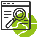 информацию с помощью поиска